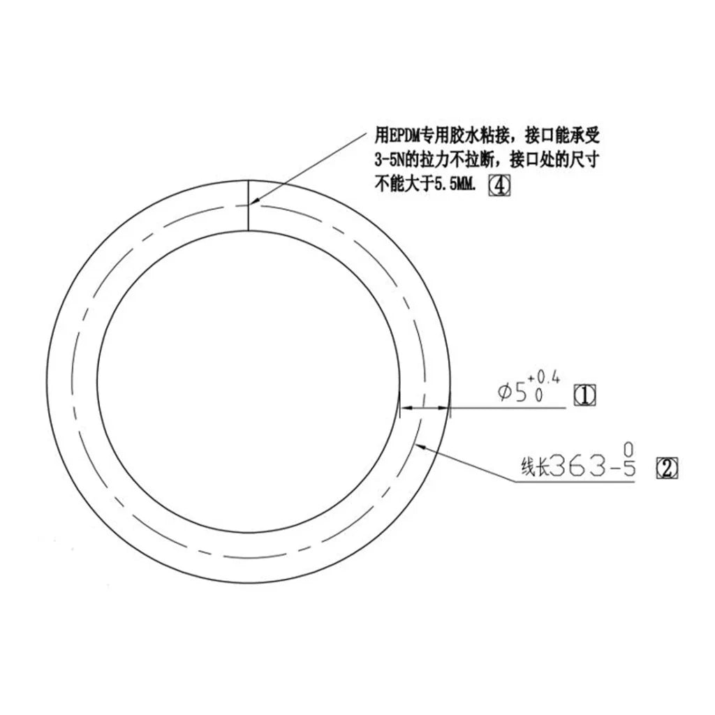 Battery Pack Cover Sealing Ring 16600916-03