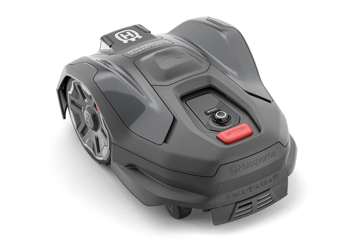 Bild på Husqvarna Automower® 410Xe Nera Med Slinglös Teknik (Offert) hos Robotshoppen.