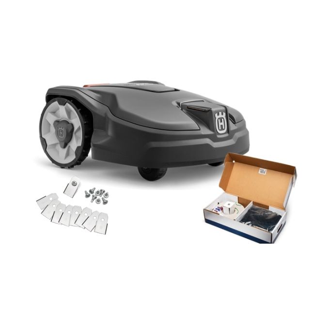Bild på Husqvarna Automower® 310 Mark II Startpaket (Offert) hos Robotshoppen.