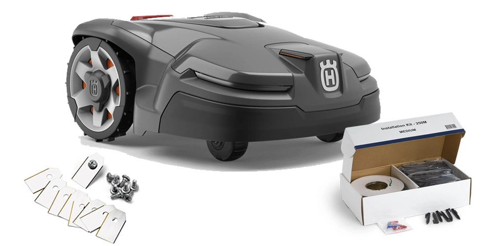 Bild på Husqvarna Automower® 415X Startpaket (Offert) hos Robotshoppen.